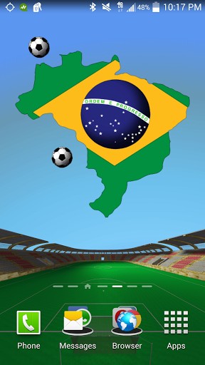 Gratis Idrott live wallpaper för Android på surfplattan arbetsbordet: Brazil: World cup.