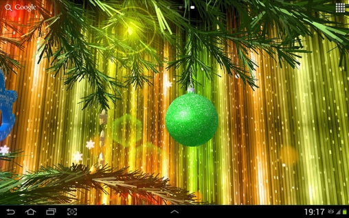 X-mas 3D - ladda ner levande bakgrundsbilder till Android 2.3 mobiler.