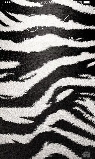 Zebra - ladda ner levande bakgrundsbilder till Android 9.3.1 mobiler.