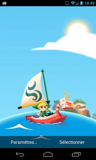 Gratis live wallpaper för Android på surfplattan arbetsbordet: Zelda: Wind waker.