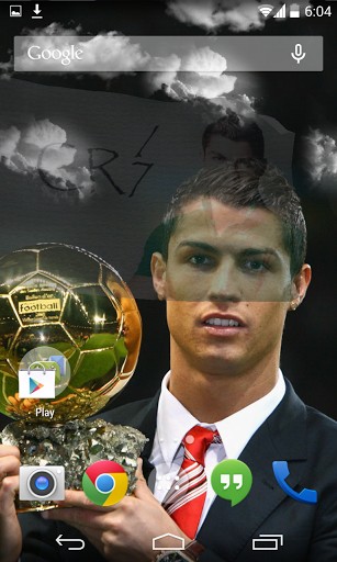 Ladda ner 3D Cristiano Ronaldo - gratis live wallpaper för Android på skrivbordet.