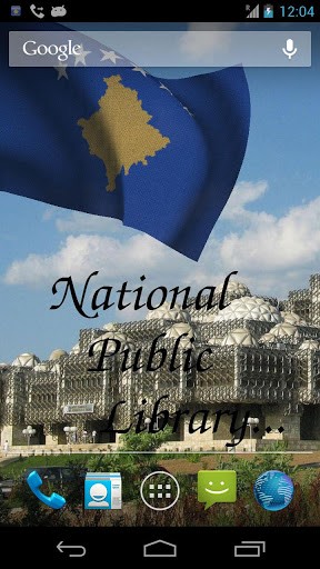 Ladda ner 3D flag Kosova - gratis live wallpaper för Android på skrivbordet.
