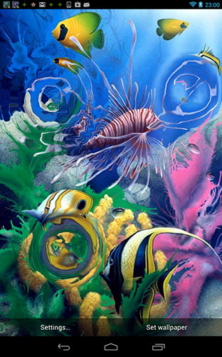 Ladda ner Aquarium 3D by Shyne Lab - gratis live wallpaper för Android på skrivbordet.