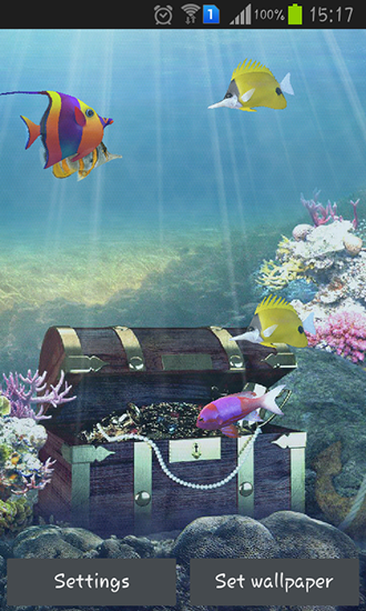 Ladda ner Aquarium and fish - gratis live wallpaper för Android på skrivbordet.