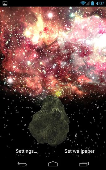 Ladda ner Asteroid Apophis - gratis live wallpaper för Android på skrivbordet.