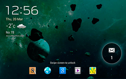 Gratis live wallpaper för Android på surfplattan arbetsbordet: Asteroids 3D.