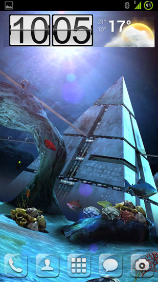 Ladda ner Atlantis 3D pro - gratis live wallpaper för Android på skrivbordet.