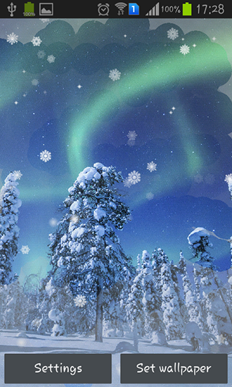 Ladda ner Aurora: Winter - gratis live wallpaper för Android på skrivbordet.