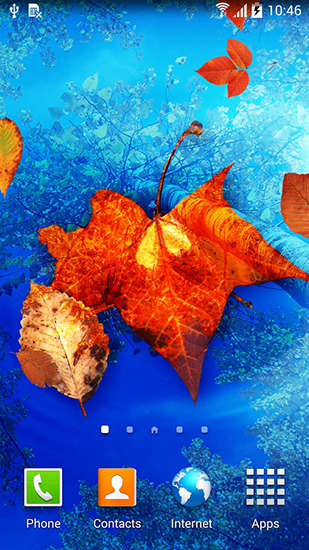 Ladda ner Autumn leaves - gratis live wallpaper för Android på skrivbordet.