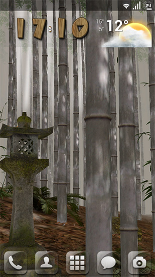 Ladda ner Bamboo grove 3D - gratis live wallpaper för Android på skrivbordet.