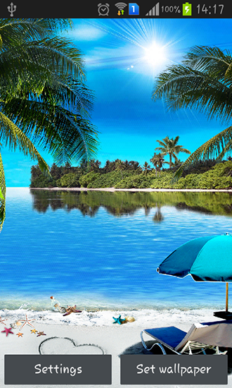 Ladda ner Beach by Amax lwps - gratis live wallpaper för Android på skrivbordet.