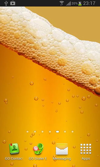 Ladda ner Beer & battery level - gratis live wallpaper för Android på skrivbordet.
