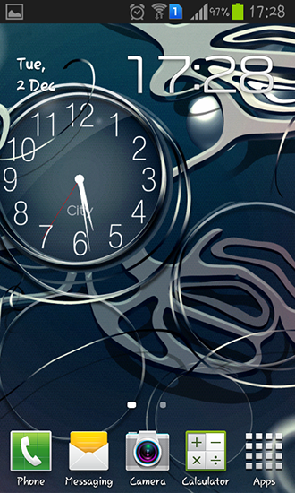 Ladda ner Black clock - gratis live wallpaper för Android på skrivbordet.
