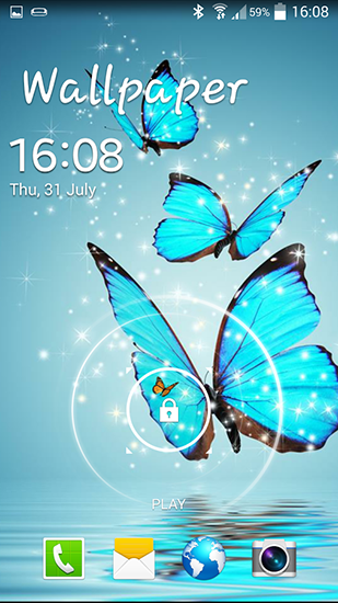 Ladda ner Butterfly - gratis live wallpaper för Android på skrivbordet.
