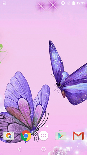 Ladda ner Butterfly by Fun Live Wallpapers - gratis live wallpaper för Android på skrivbordet.