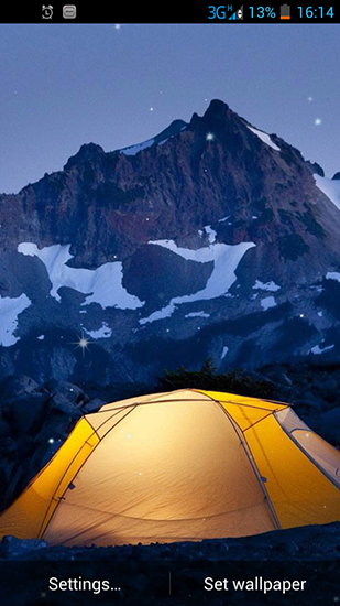 Ladda ner Camping - gratis live wallpaper för Android på skrivbordet.