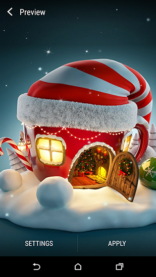 Ladda ner Christmas 3D by Wallpaper qhd - gratis live wallpaper för Android på skrivbordet.