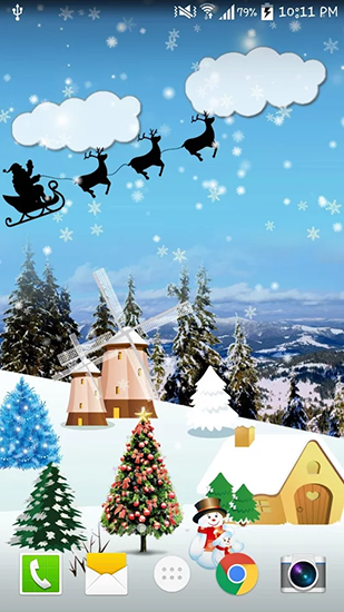 Ladda ner Christmas by Live wallpaper hd - gratis live wallpaper för Android på skrivbordet.