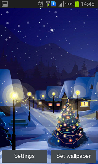 Ladda ner Christmas night by Jango lwp studio - gratis live wallpaper för Android på skrivbordet.