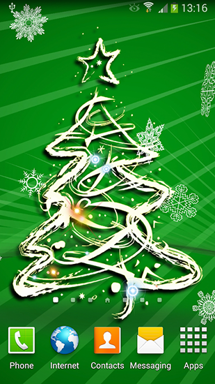 Ladda ner Christmas tree 3D by Amax lwps - gratis live wallpaper för Android på skrivbordet.