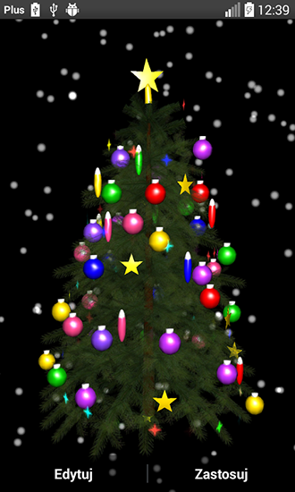 Ladda ner Christmas tree 3D by Zbigniew Ross - gratis live wallpaper för Android på skrivbordet.
