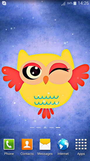 Ladda ner Cute owl - gratis live wallpaper för Android på skrivbordet.