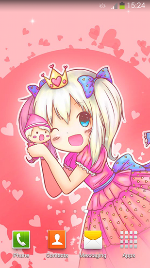 Ladda ner Cute princess - gratis live wallpaper för Android på skrivbordet.