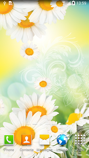 Ladda ner Daisies by Live wallpapers - gratis live wallpaper för Android på skrivbordet.