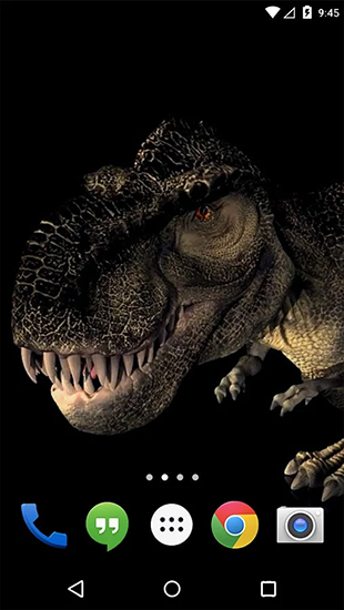 Ladda ner Dino T-Rex 3D - gratis live wallpaper för Android på skrivbordet.