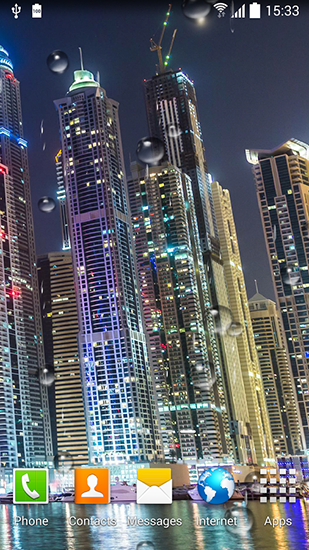 Ladda ner Dubai night - gratis live wallpaper för Android på skrivbordet.