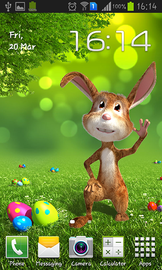 Ladda ner Easter bunny - gratis live wallpaper för Android på skrivbordet.