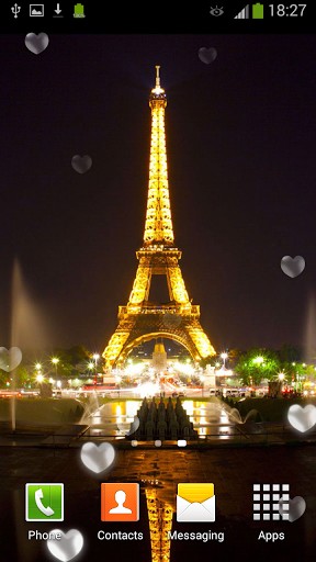 Ladda ner Eiffel tower: Paris - gratis live wallpaper för Android på skrivbordet.