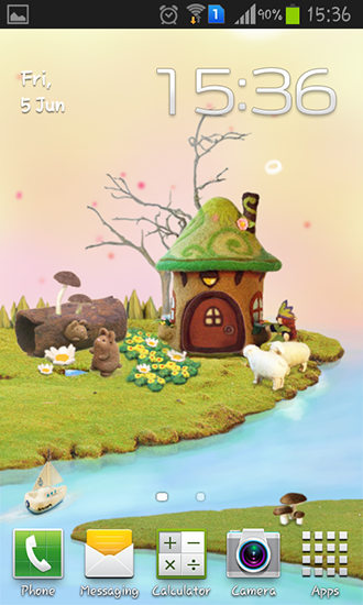 Ladda ner Fairy house - gratis live wallpaper för Android på skrivbordet.