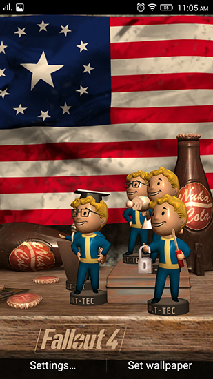 Ladda ner Fallout 4 - gratis live wallpaper för Android på skrivbordet.