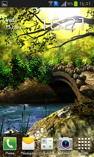 Ladda ner Fantasy forest 3D - gratis live wallpaper för Android på skrivbordet.
