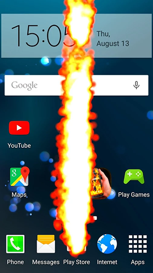 Ladda ner Fire phone screen - gratis live wallpaper för Android på skrivbordet.