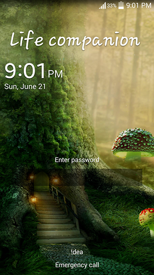 Ladda ner Fireflies: Jungle - gratis live wallpaper för Android på skrivbordet.