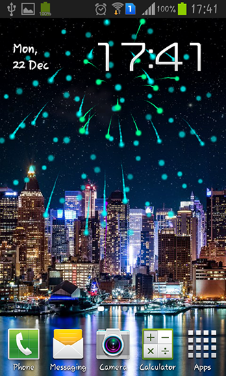 Ladda ner Fireworks 2015 - gratis live wallpaper för Android på skrivbordet.