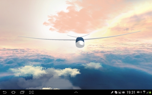 Ladda ner Flight in the sky 3D - gratis live wallpaper för Android på skrivbordet.