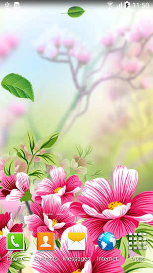 Ladda ner Flowers by Live wallpapers - gratis live wallpaper för Android på skrivbordet.