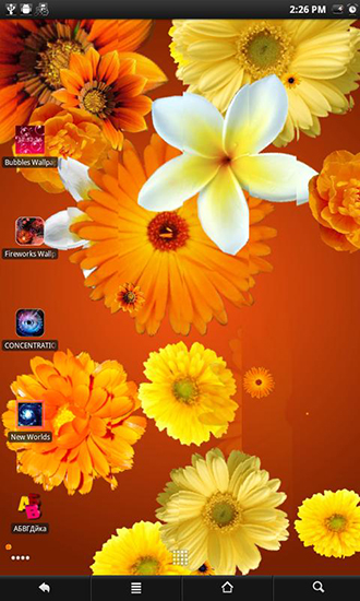 Ladda ner Flowers live wallpaper - gratis live wallpaper för Android på skrivbordet.