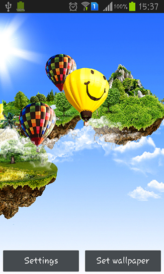 Ladda ner Flying islands - gratis live wallpaper för Android på skrivbordet.