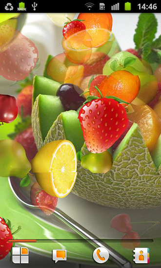 Ladda ner Fruit by Happy live wallpapers - gratis live wallpaper för Android på skrivbordet.