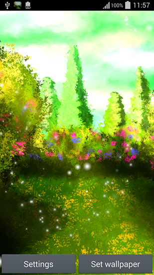 Ladda ner Garden by Wallpaper art - gratis live wallpaper för Android på skrivbordet.