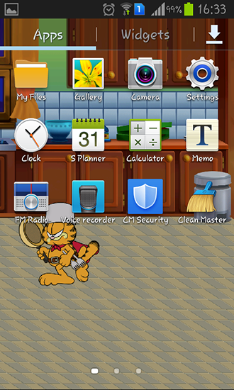 Ladda ner Garfield's defense - gratis live wallpaper för Android på skrivbordet.