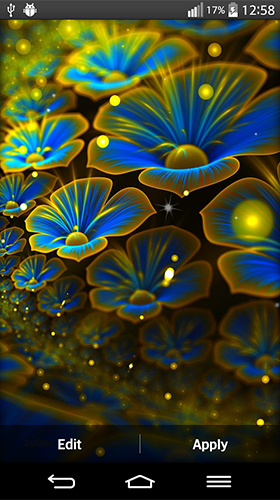Glowing flowers by My Live Wallpaper