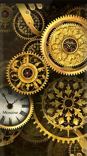 Gold clock by Mzemo