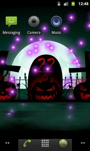Ladda ner Halloween - gratis live wallpaper för Android på skrivbordet.