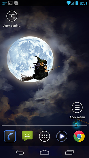 Ladda ner Halloween: Happy witches - gratis live wallpaper för Android på skrivbordet.