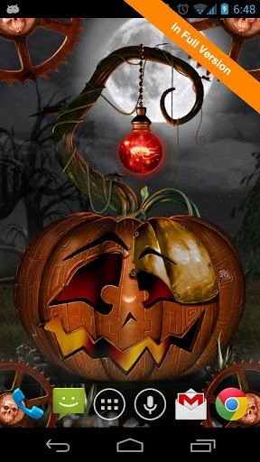 Ladda ner Halloween steampunkin - gratis live wallpaper för Android på skrivbordet.